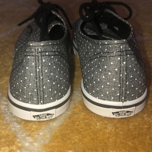 Gray and white polka dot Vans - Picture 4 of 6